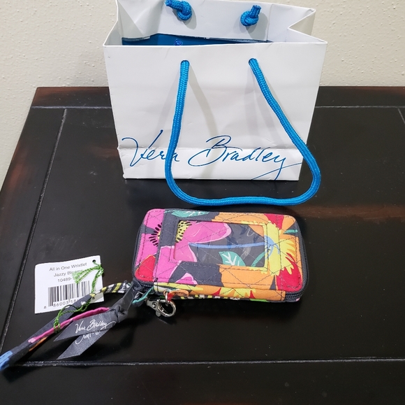 NWT Vera Bradley 🌺 Jazzy Blooms All in One Wristlet - Picture 2 of 4